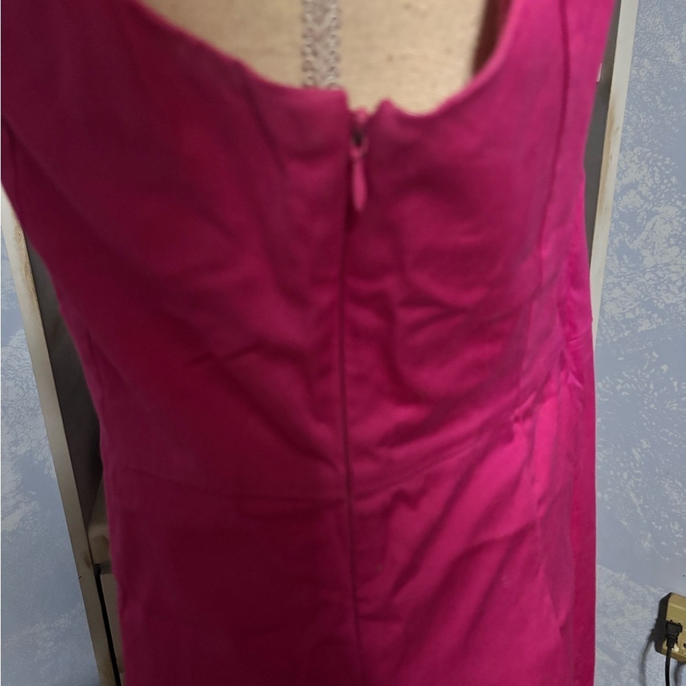 🛍Bundle sale🛍ALFRED SUNG Vibrant Pink Midi Dress - Picture 6 of 12